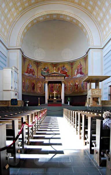 Potsdam, Nikolaikirche Innenraum, Blick zum Altar